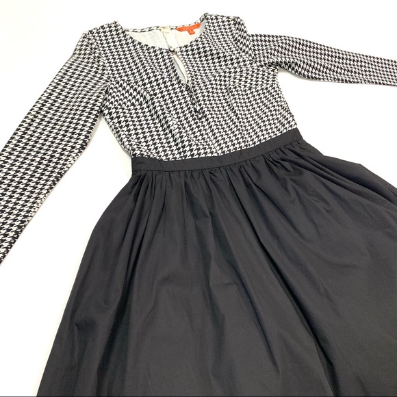 SOLD NWT Modcloth Twice as Timeless Black White Houndstooth Fit & Flare Dress - Picture 8 of 12